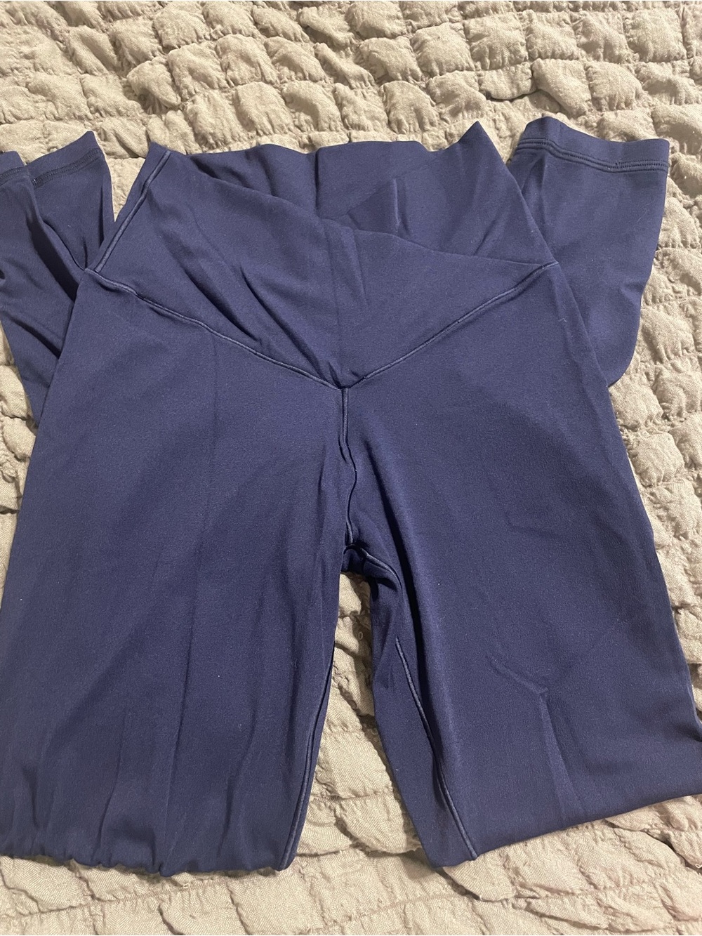 High-Rise Navy Women's Fitness Leggings